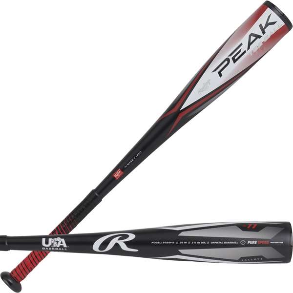 Rawlings Peak -11 (2 5/8" Barrel) Usa Youth  Big Barrel Baseball Bat  