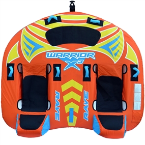 RAVE Sports Warrior X3 Boat Towable Tube 3 Rider Towable