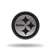 Pittsburgh Steelers Standard Round Antique Nickel Auto Emblem for Car/Truck/SUV    