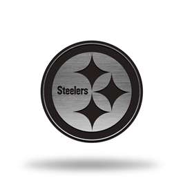 Pittsburgh Steelers Standard Round Antique Nickel Auto Emblem for Car/Truck/SUV    