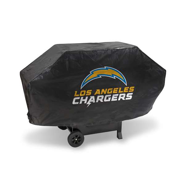 Los Angeles Chargers  Deluxe Vinyl Grill Cover - 68" Wide/Heavy Duty/Velcro Staps    