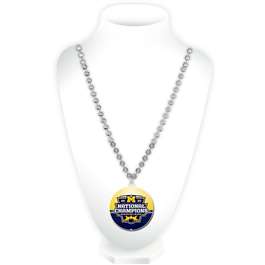 Michigan Wolverines 2023-24 CFP National Champions Beads With Medallion  