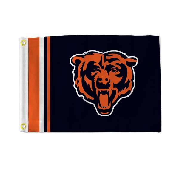 Chicago Bears Stripes Utility Flag - Double Sided - Great for Boat/Golf Cart/Home ect.    