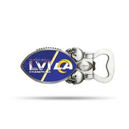 Los Angeles Rams Super Bowl LVI Champions Football Bottle Opener Magnet 