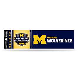 Michigan Wolverines 2023-24 CFP National Champions Bumper Sticker  