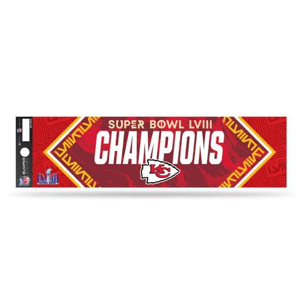 Kansas City Chiefs Super Bowl LVIII Champions Bumper Sticker 