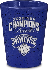 New York Knicks 2026 NBA Champions 2oz Ceramic Shot Glass for Fans, Laser Engraved In Team Color Single Shot Glass  