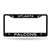 Atlanta Falcons Primary Black Chrome Frame with Plastic Inserts 12" x 6" Car/Truck Auto Accessory    