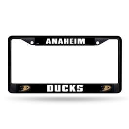 Anaheim Ducks  Black Chrome Frame with Plastic Inserts 12" x 6" Car/Truck Auto Accessory    