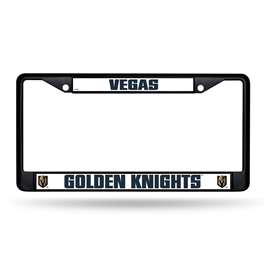 Vegas Golden Knights  Black Chrome Frame with Plastic Inserts 12" x 6" Car/Truck Auto Accessory    
