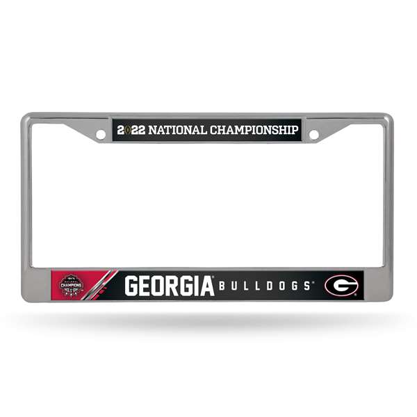 University of Georgia Bulldogs 2021-22 NCAA CFP National Champions Chrome License Plate Frame  