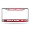 Kansas City Chiefs LVII Super Bowl Bound Chrome Auto License Plate Tag Frame  