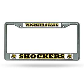 Wichita State Shockers Chrome License Plate Frame  