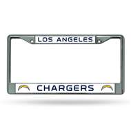 Los Angeles Chargers Rico Chrome License Plate Frame