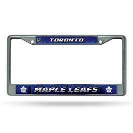 Toronto Maple Leafs  12" x 6" Chrome Frame With Decal Inserts - Car/Truck/SUV Automobile Accessory    