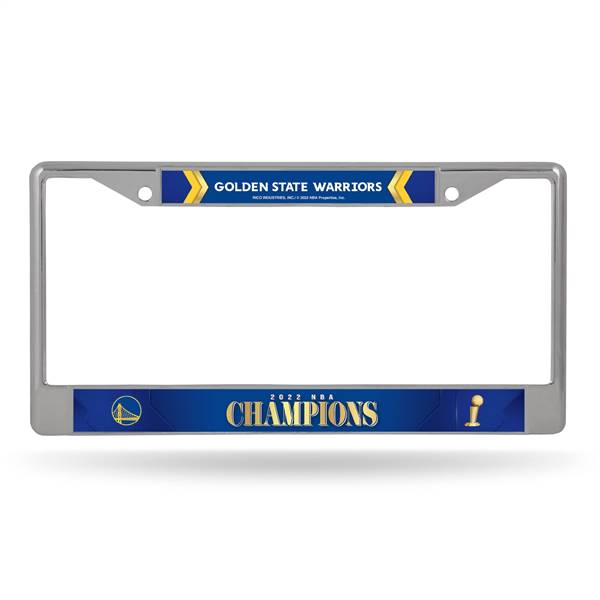 Golden State Basketball Warriors 2022 NBA Finals Champions Chrome Frame