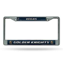 Vegas Golden Knights  12" x 6" Chrome Frame With Decal Inserts - Car/Truck/SUV Automobile Accessory    