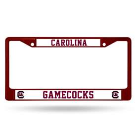 South Carolina Gamecocks Colored Chrome 12 x 6 License Plate Frame