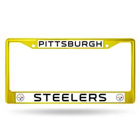 Pittsburgh Steelers Colored Chrome 12 x 6 License Plate Frame  