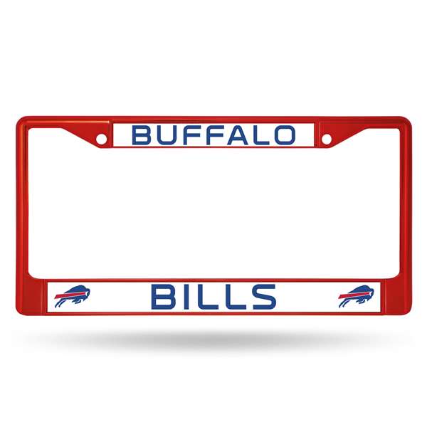 Buffalo Bills Colored Chrome 12 x 6 Red License Plate Frame  