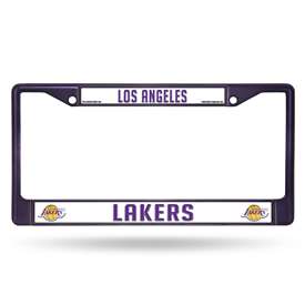 Los Angeles Lakers Colored Chrome 12 x 6 Purple License Plate Frame  