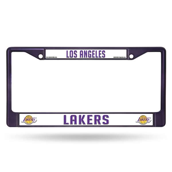 Los Angeles Lakers Colored Chrome 12 x 6 Purple License Plate Frame  