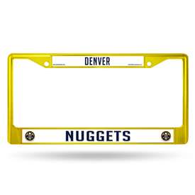 Denver Nuggets Colored Chrome 12 x 6 License Plate Frame  