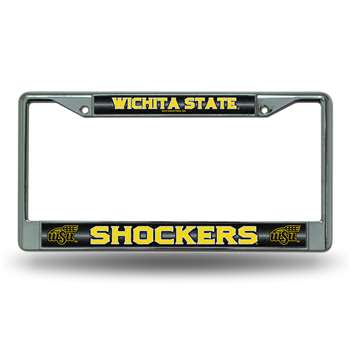 Wichita State  Shockers Rico Chrome License Plate Frame
