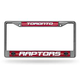 Toronto Raptors Classic 12" x 6" Silver Bling Chrome Car/Truck/SUV Auto Accessory    