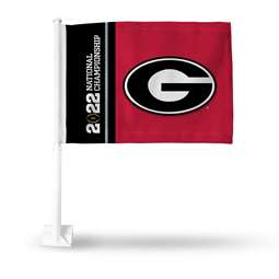 University of Georgia Bulldogs 2021-22 NCAA CFP National Championship Car Flag  