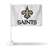 New Orleans Saints Alternate Double Sided Car Flag -  16" x 19" - Strong Pole that Hooks Onto Car/Truck/Automobile    