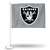 Las Vegas Raiders Alternate Double Sided Car Flag -  16" x 19" - Strong Pole that Hooks Onto Car/Truck/Automobile    