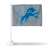 Detroit Lions Alternate Double Sided Car Flag -  16" x 19" - Strong Pole that Hooks Onto Car/Truck/Automobile    