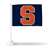Syracuse Orange Standard Double Sided Car Flag -  16" x 19" - Strong Pole that Hooks Onto Car/Truck/Automobile    