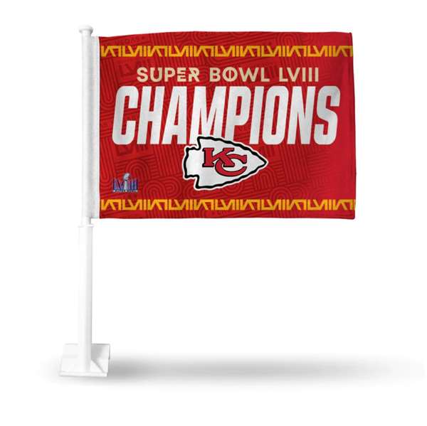 Kansas City Chiefs Super Bowl LVIII Champions Car Flag 