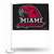 Miami of Ohio Redhawks Standard Double Sided Car Flag -  16" x 19" - Strong Pole that Hooks Onto Car/Truck/Automobile    