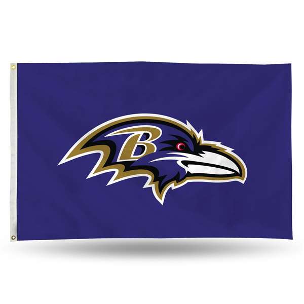 Baltimore Ravens Standard 3' x 5' Banner Flag Single Sided - Indoor or Outdoor - Home D?cor    