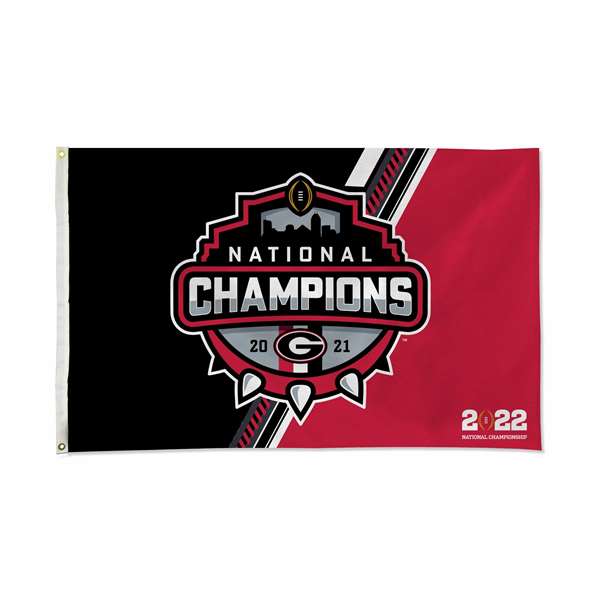 University of Georgia Bulldogs 2021-22 NCAA CFP National Champions Flag 3X5  
