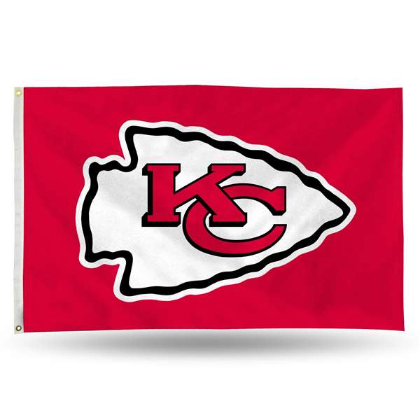 Kansas City Chiefs Standard 3' x 5' Banner Flag Single Sided - Indoor or Outdoor - Home D?cor    