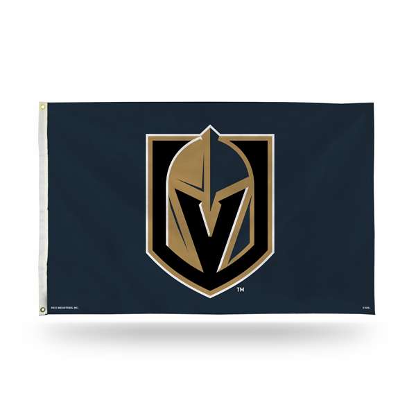 Vegas Golden Knights Black 3' x 5' Banner Flag Single Sided - Indoor or Outdoor - Home D?cor