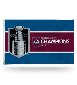 Colorado Hockey Avalanche 2022 Stanley Cup Champions Banner Flag  