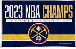 Denver Nuggets 2023 NBA Champions 3' x 5' Banner Flag Single Sided - Indoor or Outdoor - Home D?cor    