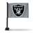 Las Vegas Raiders Alternate Double Sided Car Flag with Black Pole -  16" x 19" - Strong Pole that Hooks Onto Car/Truck/Automobile    