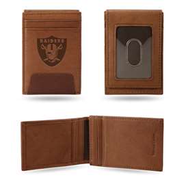 Las Vegas Raiders Genuine Leather Front Pocket Wallet  