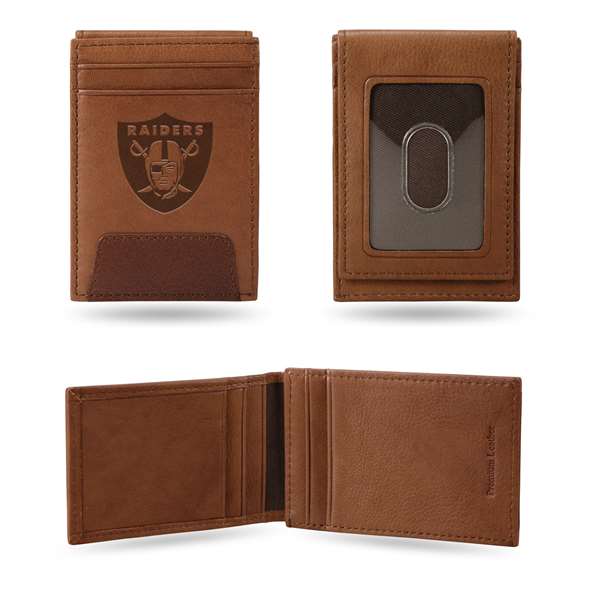 Las Vegas Raiders Genuine Leather Front Pocket Wallet  