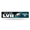 Philadelphia Eagles LVII Super Bowl Bound Plastic Street Sign  