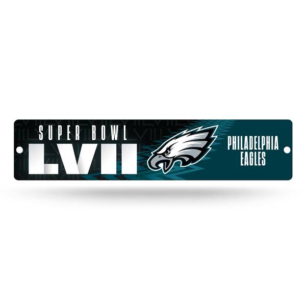 Philadelphia Eagles LVII Super Bowl Bound Plastic Street Sign  