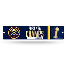 Denver Nuggets 2023 NBA Champions Plastic Street Sign  