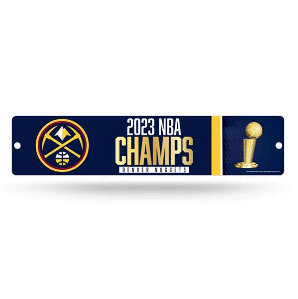 Denver Nuggets 2023 NBA Champions Plastic Street Sign  