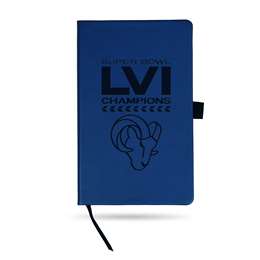 Los Angeles Rams Super Bowl LVI Champions Engraved Small Note Pad - Royal Blue 